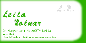 leila molnar business card